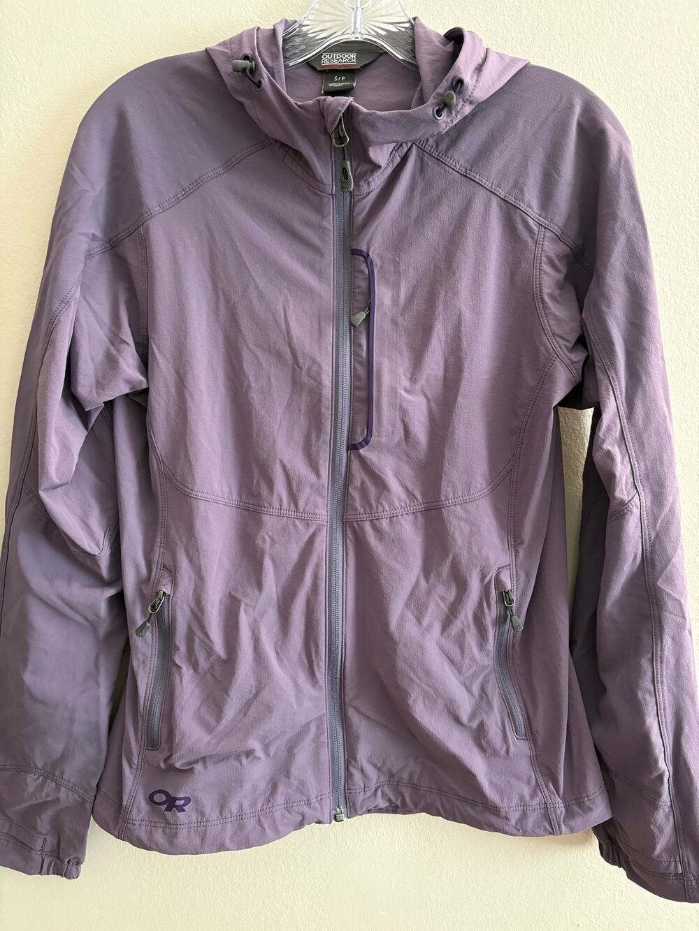 Outdoor Research women's Ferrosi soft-shell hoodie with a full zip Size S